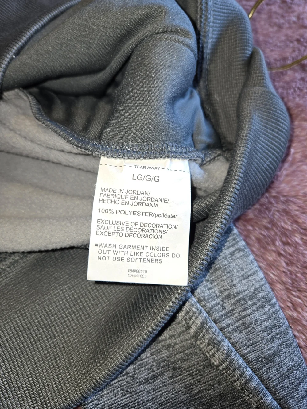 Under Armour Women's Large Gray Hoodie with Pink Logo